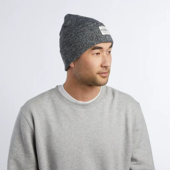 Coal Other - Coal Unisex Adults Black Marl The Uniform Recycled Knit Cuff Beanie One Size